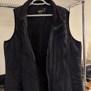 Women Black Quilted Vest XL